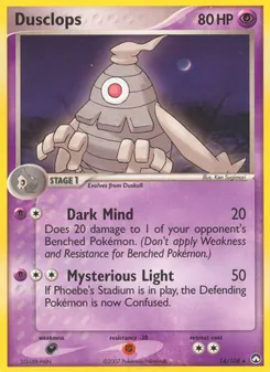 Dusclops, card 14 from Power Keepers