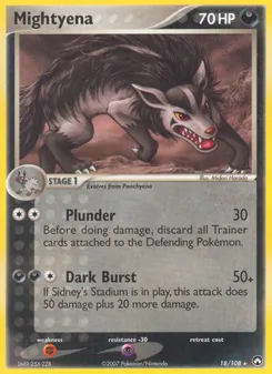 Mightyena, card 18 from Power Keepers