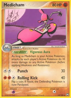 Medicham, card 34 from Power Keepers