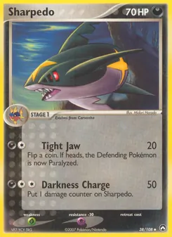 Sharpedo, card 38 from Power Keepers