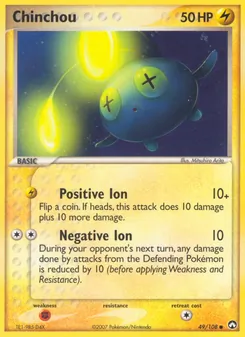 Chinchou, card 49 from Power Keepers