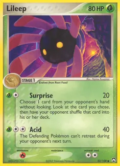 Lileep, card 52 from Power Keepers