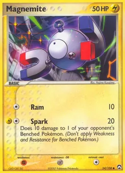 Magnemite, card 54 from Power Keepers