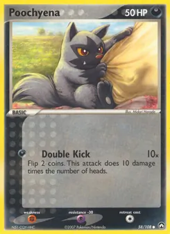 Poochyena, card 58 from Power Keepers