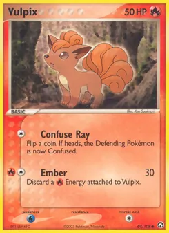Vulpix, card 69 from Power Keepers