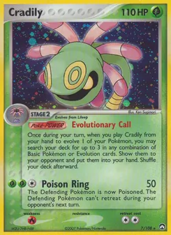 Cradily, card 7 from Power Keepers