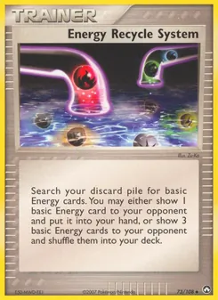 Energy Recycle System, card 73 from Power Keepers