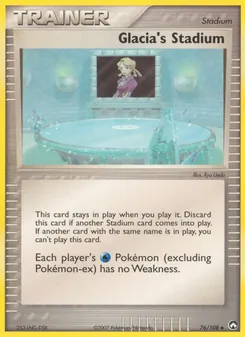 Glacia's Stadium, card 76 from Power Keepers