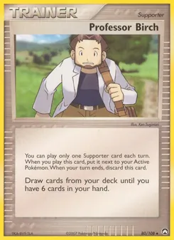 Professor Birch, card 80 from Power Keepers