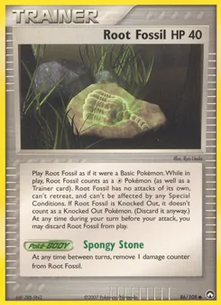 Root Fossil, card 86 from Power Keepers