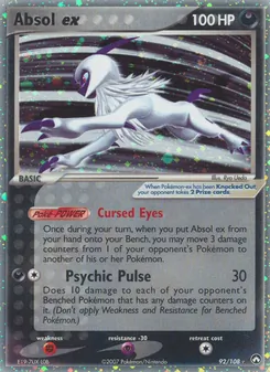 Absol ex, card 92 from Power Keepers