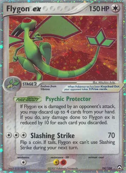 Flygon ex, card 94 from Power Keepers