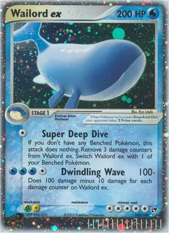 Wailord-ex, Karte 100 aus EX Sandsturm
