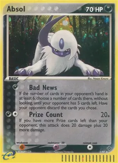 Absol, Karte 1 aus EX Drache