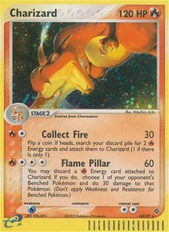 Glurak, Karte 100 aus EX Drache
