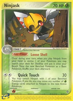 Ninjask, Karte 18 aus EX Drache