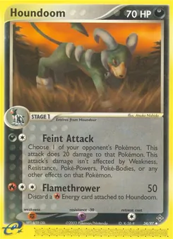 Hundemon, Karte 34 aus EX Drache