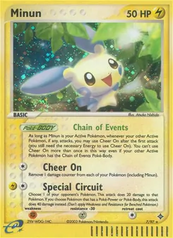 Minun, Karte 7 aus EX Drache