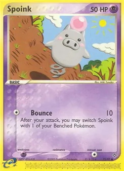 Spoink, Karte 73 aus EX Drache