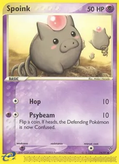Spoink, Karte 74 aus EX Drache