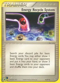 Energie Wiederverwertung, Karte 84 aus EX Drache