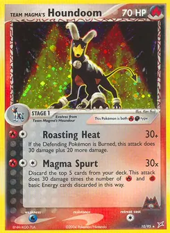 Team Magmas Hundemon, Karte 10 aus EX Team Magma vs Team Aqua
