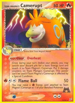 Team Magmas Camerupt, Karte 19 aus EX Team Magma vs Team Aqua
