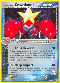 Team Aquas Krebutack, Karte 2 aus EX Team Magma vs Team Aqua