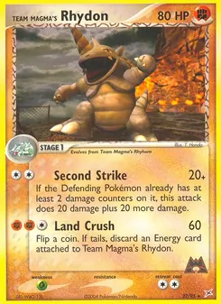 Team Magmas Rizeros, Karte 22 aus EX Team Magma vs Team Aqua