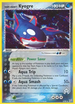 Team Aquas Kyogre, Karte 3 aus EX Team Magma vs Team Aqua