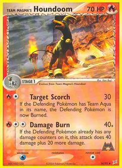 Team Magmas Hundemon, Karte 34 aus EX Team Magma vs Team Aqua