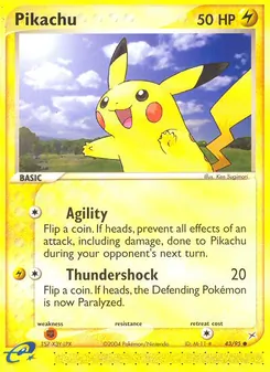 Pikachu, Karte 43 aus EX Team Magma vs Team Aqua