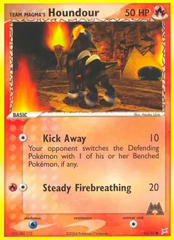 Team Magmas Hunduster, Karte 63 aus EX Team Magma vs Team Aqua