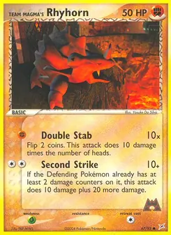 Team Magmas Rihorn, Karte 67 aus EX Team Magma vs Team Aqua
