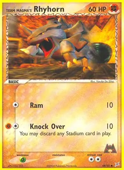 Team Magmas Rihorn, Karte 68 aus EX Team Magma vs Team Aqua