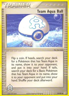 Team Aqua Ball, Karte 75 aus EX Team Magma vs Team Aqua