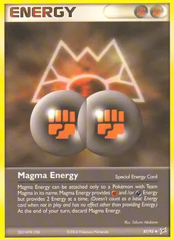 Magma-Energie, Karte 87 aus EX Team Magma vs Team Aqua