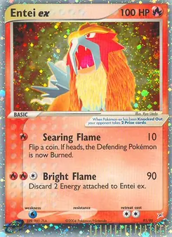 Entei-ex, Karte 91 aus EX Team Magma vs Team Aqua