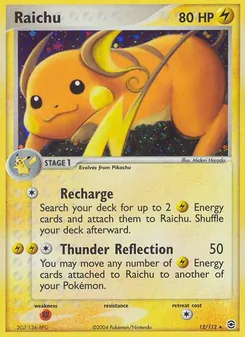 Raichu, Karte 12 aus EX Feuerrot & Blattgrün