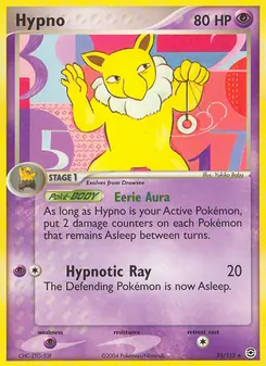 Hypno, Karte 25 aus EX Feuerrot & Blattgrün