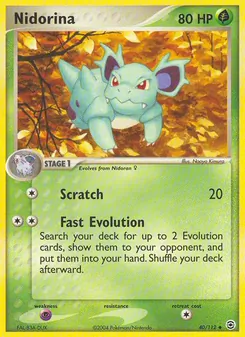 Nidorina, Karte 40 aus EX Feuerrot & Blattgrün