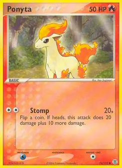 Ponita, Karte 76 aus EX Feuerrot & Blattgrün
