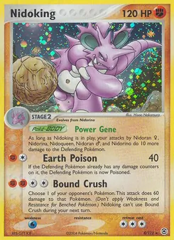 Nidoking, Karte 8 aus EX Feuerrot & Blattgrün