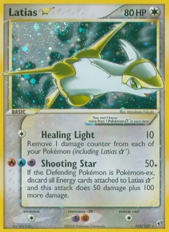 Latias ☆, Karte 105 aus EX Deoxys