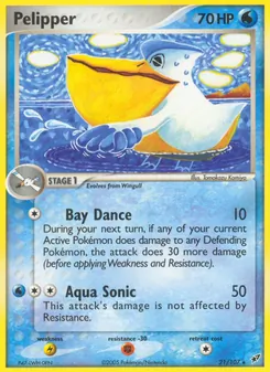 Pelipper, Karte 21 aus EX Deoxys