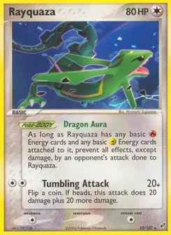 Rayquaza, Karte 22 aus EX Deoxys