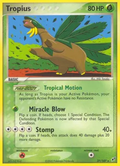 Tropius, Karte 27 aus EX Deoxys