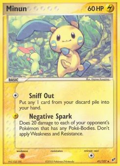 Minun, Karte 41 aus EX Deoxys
