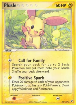 Plusle, Karte 44 aus EX Deoxys