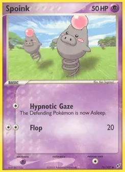 Spoink, Karte 76 aus EX Deoxys